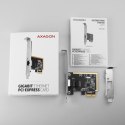 AXAGON PCEE-GRF Karta sieciowa PCIe 1x Gigabit Ethernet port RJ-45 Realtek SP & LP