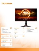 AOC Monitor 27G2ZN3 27 cali Fast VA 280Hz HDMIx2 DP Pivot