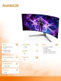 AOC Monitor AG456UCZD 44.5'' Curved OLED 240Hz HDMIx2 DP USB-C HAS Głośniki