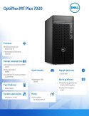 Dell Komputer Optiplex Plus MT/Core i5-14500/16GB/512GB SSD/Integrated/DVD RW/Wireless Kb & Mouse/W11Pro/vPro