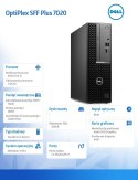 Dell Komputer Optiplex SFF Plus/Core i5-14500/16GB/256GB SSD/Integrated/WLAN + BT/Wireless Kb & Mouse/260W/W11Pro/vPro