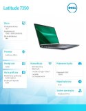 Dell Notebook Latitude 7350 Win11Pro Ultra 7 165U/32GB/512GB SSD Gen4/13.3' FHD+/Int/FgrPr&SmtCd/IR Cam/Mic/WLAN+BT/Backlit Kb/3C/vPr