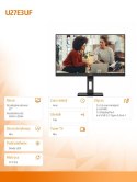 AOC Monitor 27 cali U27E3UF 4K IPS HDMIx2 DP Pivot Głośniki