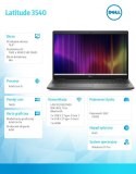 Dell Notebook Latitude 3540 Win11Pro i5-1345U/16GB/512GB SSD/15.6' FHD/Intel Iris Xe/FgrPr/FHD Cam+IR/Mic/WLAN+BT/Backlit Kb/3C/3YPS