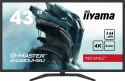 IIYAMA Monitor 43 cale G4380UHSU-B1 4K, VA, 2xHDMI, DP, 0,4ms, 550cd/m2, USB3.0