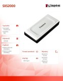 Kingston Dysk SSD XS2000 1000GB USB3.2 Gen2.2 Zewnętrzni