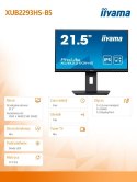 IIYAMA Monitor 22 cale XUB2293HS-B5 IPS,HDMI,DP,HAS(150mm),2x1W