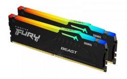 Kingston Pamięć DDR5 Fury Beast RGB 16GB(2*8GB)/5600 CL40