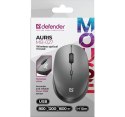 Defender Mysz bezprzewodowa silent click AURIS MB-027 800/1200/1600DPI szara