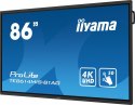 IIYAMA Monitor wielkoformatowy 85.6 cali TE8614MIS-B1AG INFRARED,50pkt,VA,4K,7H,WiFi,MIC,USB-C