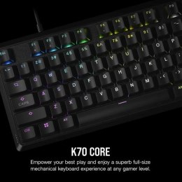 Corsair Klawiatura mechaniczna K70 Core RGB czarna