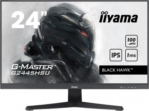 IIYAMA Monitor 23.8 cala G-Master G2445HSU-B1 IPS,FHD,100Hz,1ms,2xUSB,2x2W,FreeSync