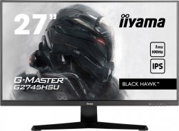 IIYAMA Monitor G-Master G2745HSU-B1 27 cali G2745HSU-B1 IPS,FHD,100Hz,1ms,2xUSB,2x2W,FreeSync